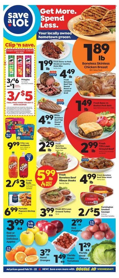 Save a Lot (FL) Weekly Ad Flyer Specials February 15 to February 22, 2023