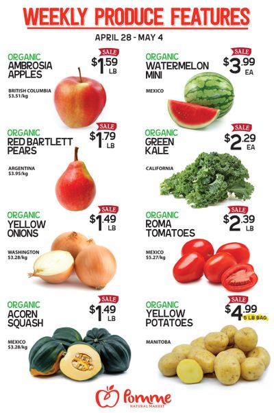 Pomme Natural Market Flyer April 28 to May 4