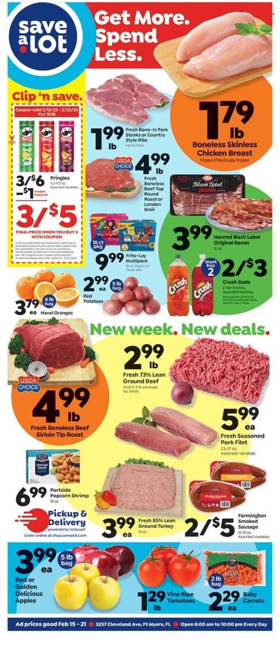 Save a Lot (FL) Weekly Ad Flyer Specials February 15 to February 21, 2023