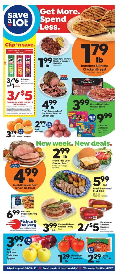 Save a Lot (NY) Weekly Ad Flyer Specials February 15 to February 21, 2023