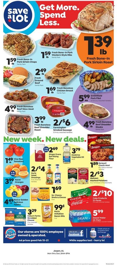 Save a Lot (AL) Weekly Ad Flyer Specials February 15 to February 21, 2023 Save a Lot (AL) Weekly Ad Flyer Specials February 15 to February 21, 2023