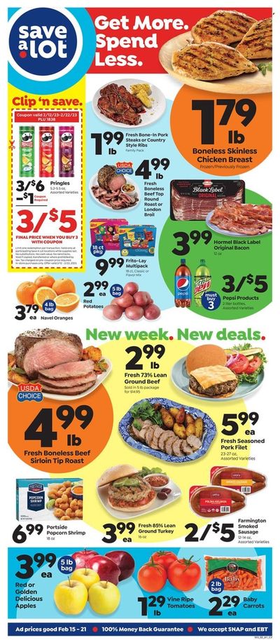 Save a Lot (MO) Weekly Ad Flyer Specials February 15 to February 21, 2023