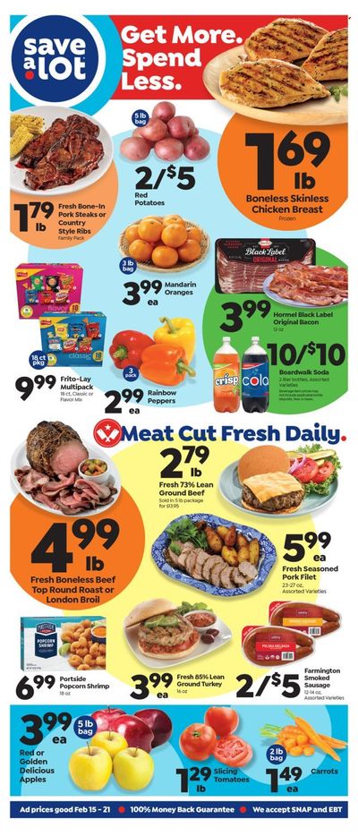 Save a Lot (MS) Weekly Ad Flyer Specials February 15 to February 21, 2023