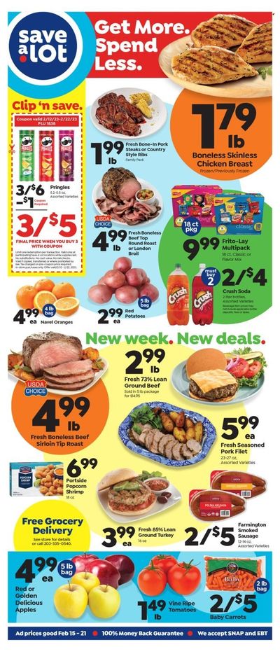 Save a Lot (CT) Weekly Ad Flyer Specials February 15 to February 21, 2023