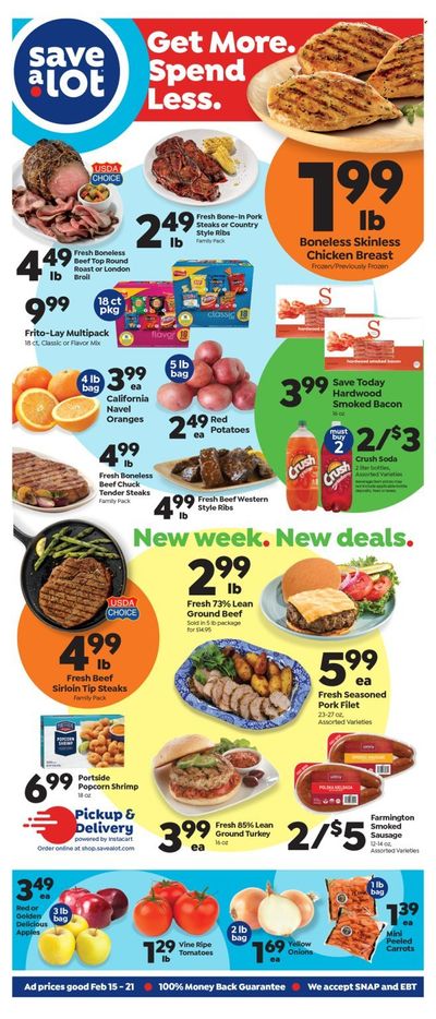 Save a Lot (IN) Weekly Ad Flyer Specials February 15 to February 21, 2023