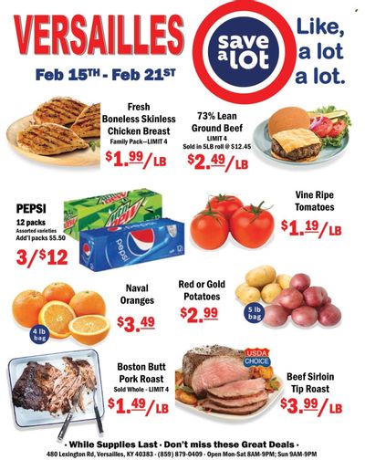 Save a Lot (KY) Weekly Ad Flyer Specials February 15 to February 21, 2023