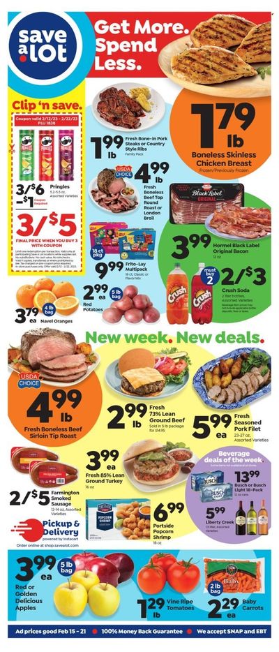 Save a Lot (MO) Weekly Ad Flyer Specials February 15 to February 21, 2023