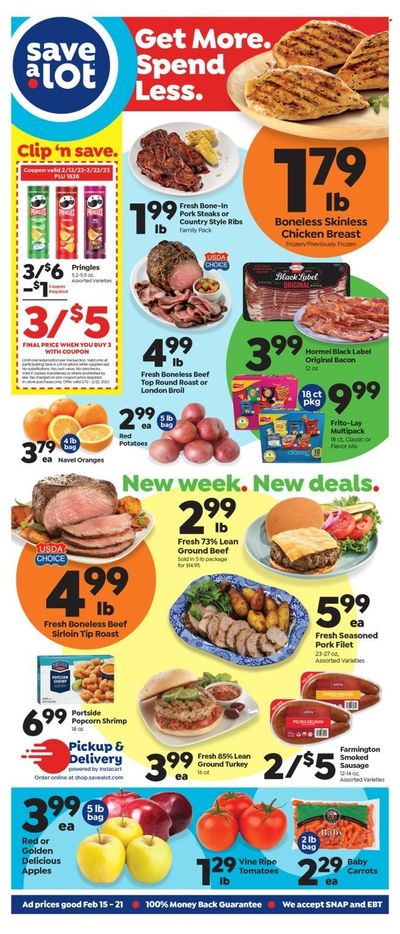 Save a Lot (TN) Weekly Ad Flyer Specials February 15 to February 21, 2023