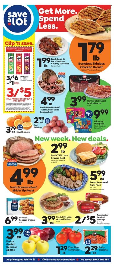 Save a Lot (AR) Weekly Ad Flyer Specials February 15 to February 21, 2023