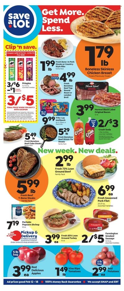 Save a Lot (MI) Weekly Ad Flyer Specials February 12 to February 18, 2023