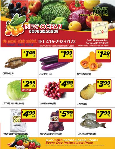 New Ocean Supermarket Flyer February 17 to March 2