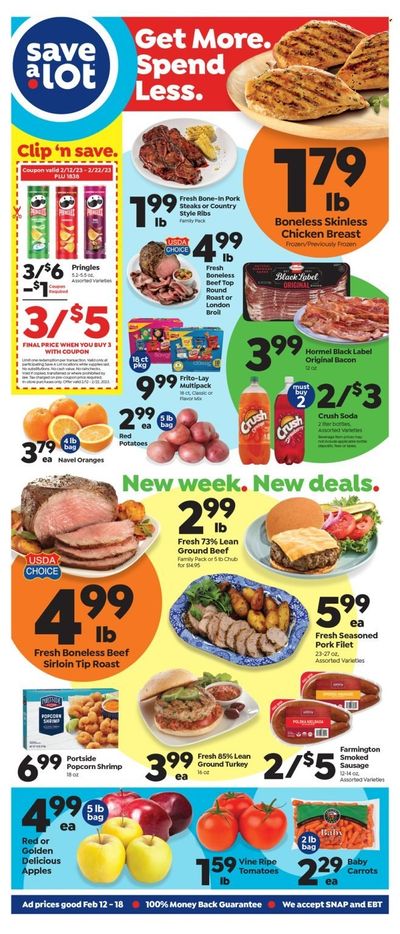 Save a Lot (OH) Weekly Ad Flyer Specials February 12 to February 18, 2023