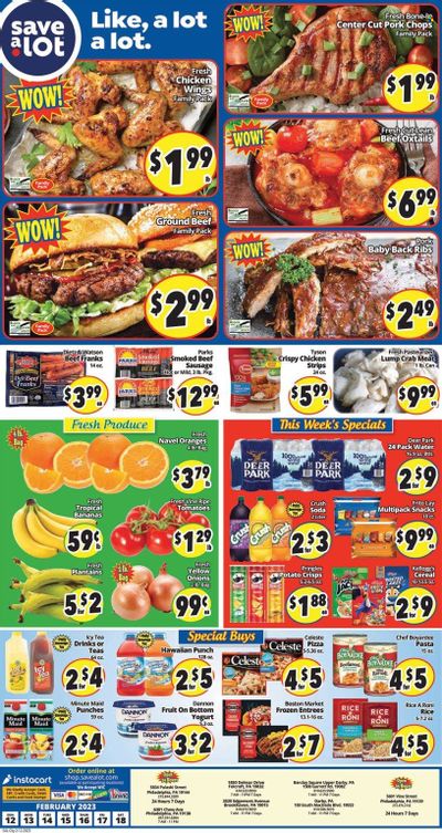 Save a Lot (PA) Weekly Ad Flyer Specials February 12 to February 18, 2023