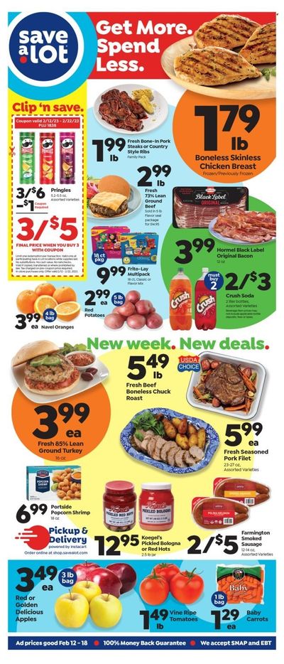 Save a Lot (MI) Weekly Ad Flyer Specials February 12 to February 18, 2023