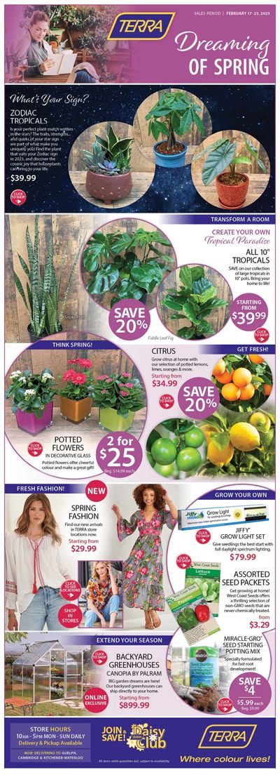 Terra Greenhouses Flyer February 17 to 23