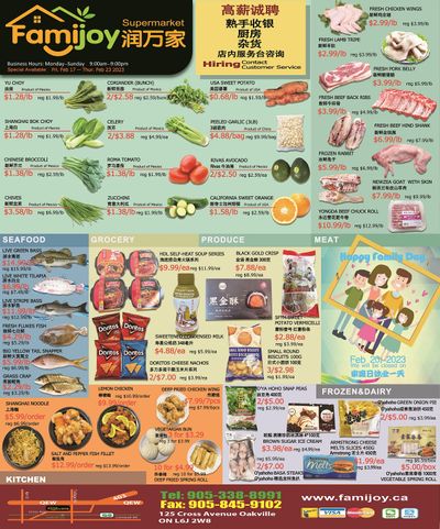Famijoy Supermarket Flyer February 17 to 23