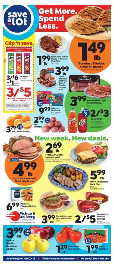Save a Lot (WV) Weekly Ad Flyer Specials February 12 to February 18, 2023
