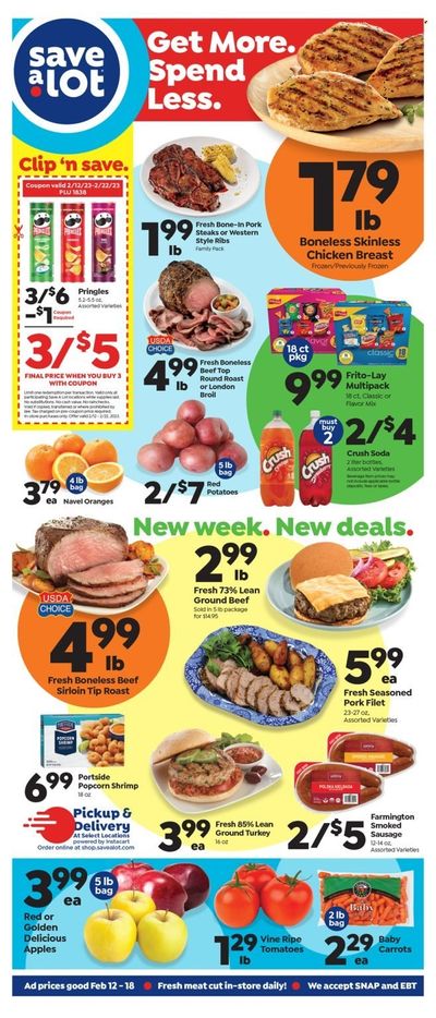 Save a Lot (NY) Weekly Ad Flyer Specials February 12 to February 18, 2023