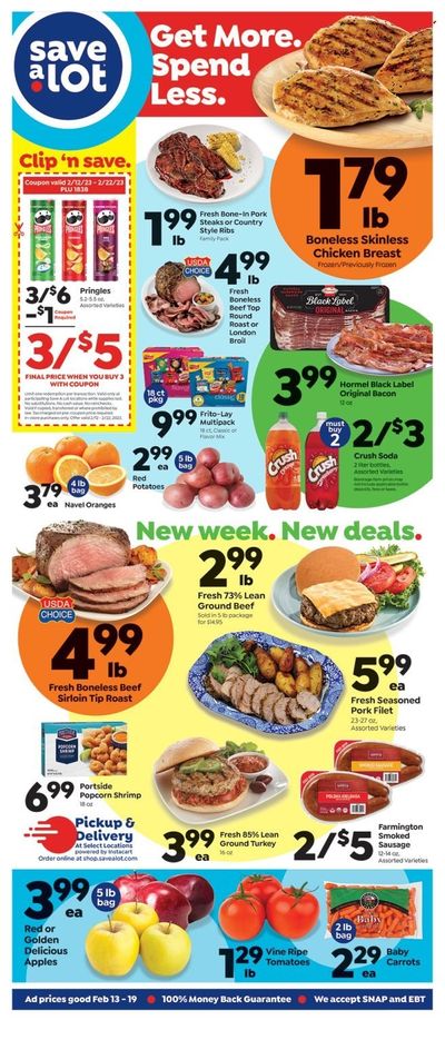 Save a Lot (MI) Weekly Ad Flyer Specials February 13 to February 19, 2023