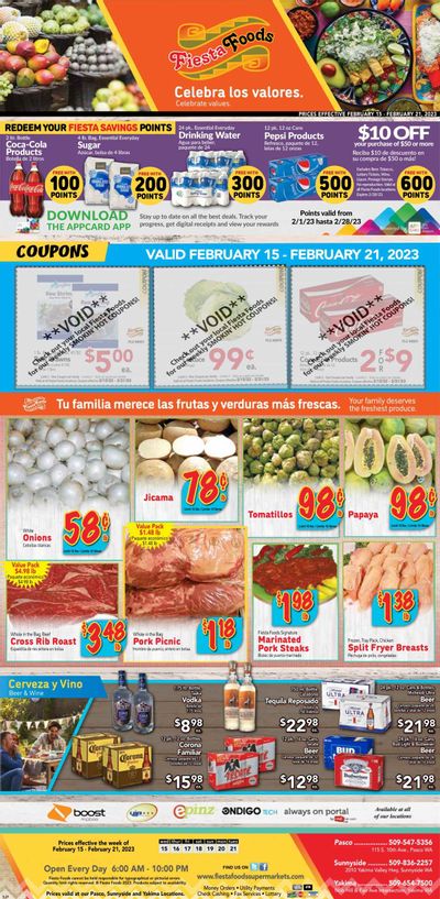 Fiesta Foods SuperMarkets (WA) Weekly Ad Flyer Specials February 15 to February 21, 2023