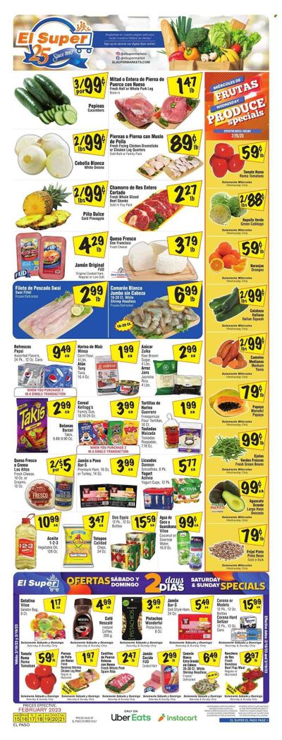 El Super (TX) Weekly Ad Flyer Specials February 15 to February 21, 2023