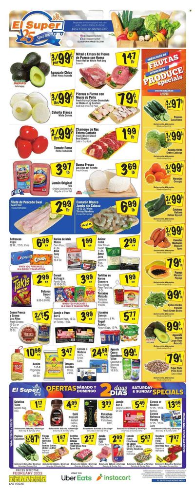 El Super (NV) Weekly Ad Flyer Specials February 15 to February 21, 2023