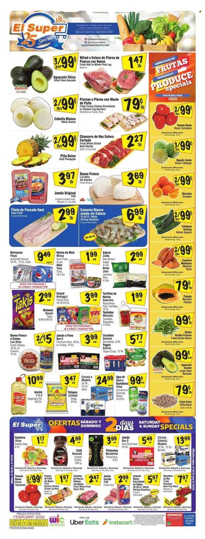 El Super (CA) Weekly Ad Flyer Specials February 15 to February 21, 2023