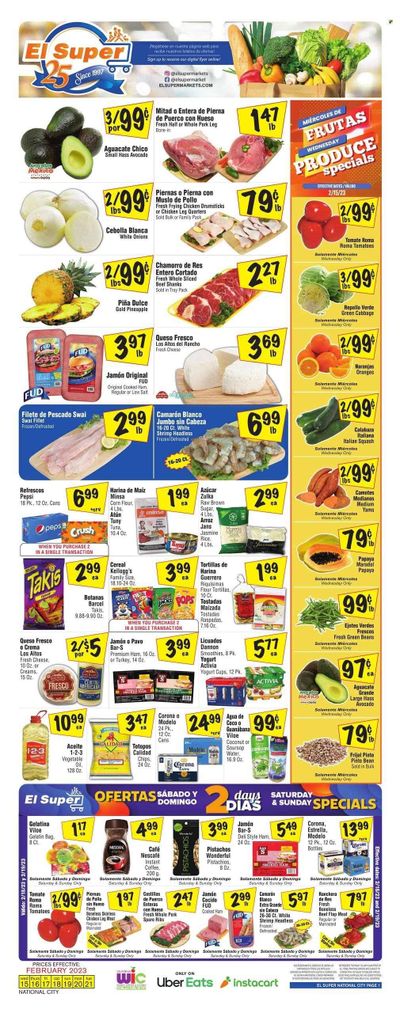 El Super (CA) Weekly Ad Flyer Specials February 15 to February 21, 2023