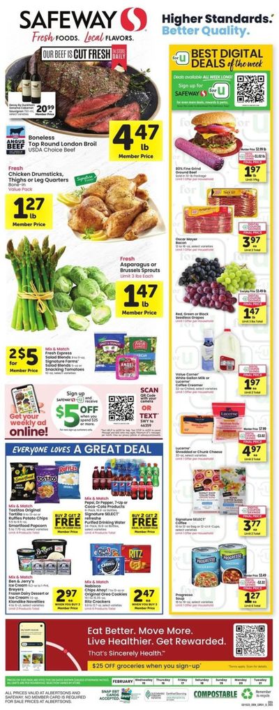 Safeway (SD) Weekly Ad Flyer Specials February 15 to February 21, 2023