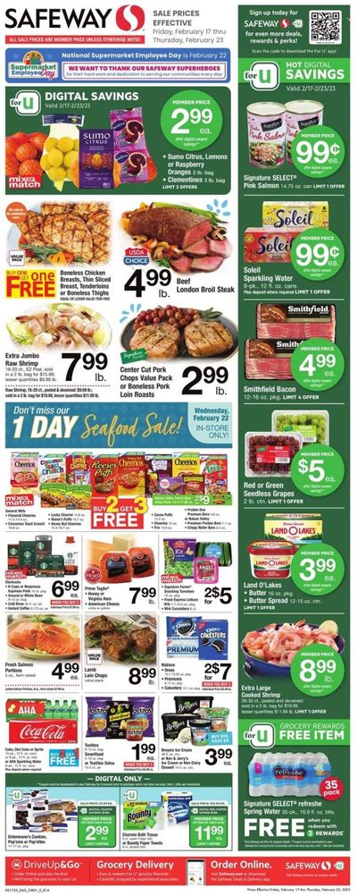 Safeway (MD, VA) Weekly Ad Flyer Specials February 17 to February 23, 2023