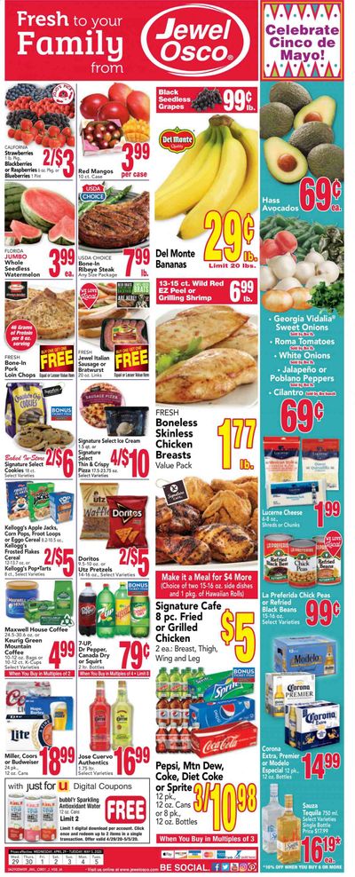Jewel Osco Weekly Ad & Flyer April 29 to May 5