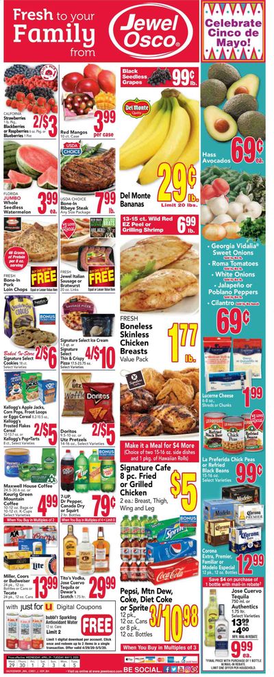 Jewel Osco Weekly Ad & Flyer April 29 to May 5