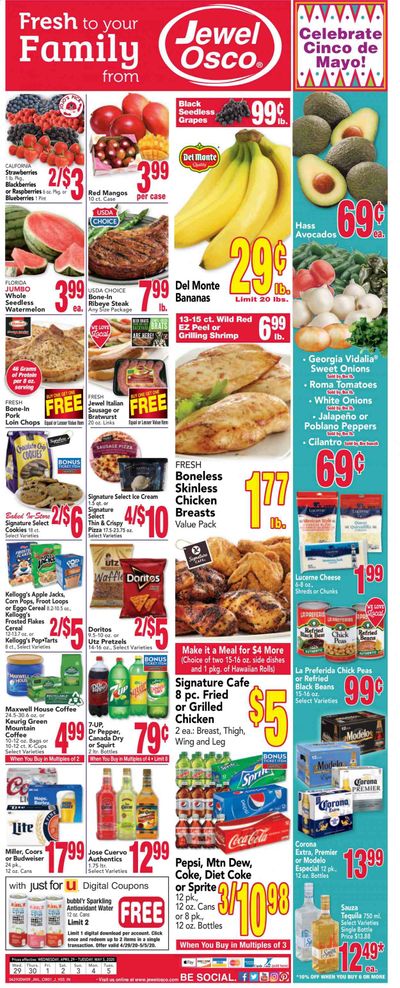 Jewel Osco Weekly Ad & Flyer April 29 to May 5
