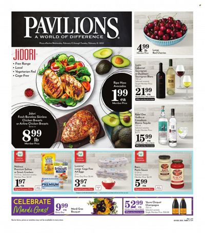 Pavilions (CA) Weekly Ad Flyer Specials February 15 to February 21, 2023