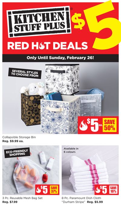 Kitchen Stuff Plus Red Hot Deals Flyer February 20 to 26