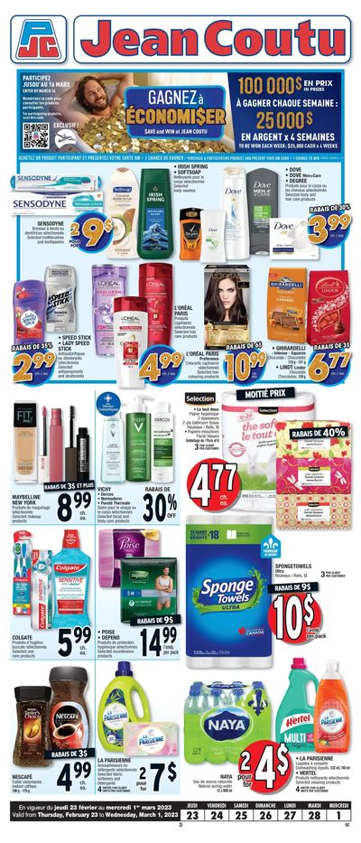 Jean Coutu (QC) Flyer February 23 to March 1