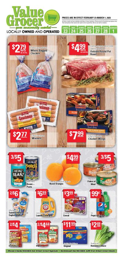 Value Grocer Flyer February 23 to March 1