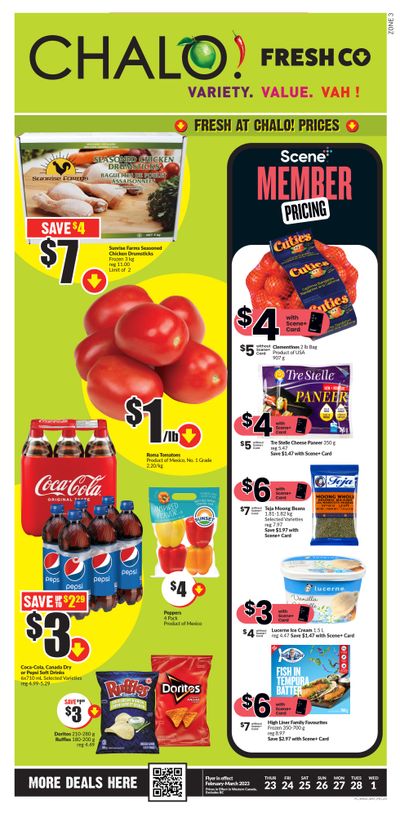 Chalo! FreshCo (West) Flyer February 23 to March 1