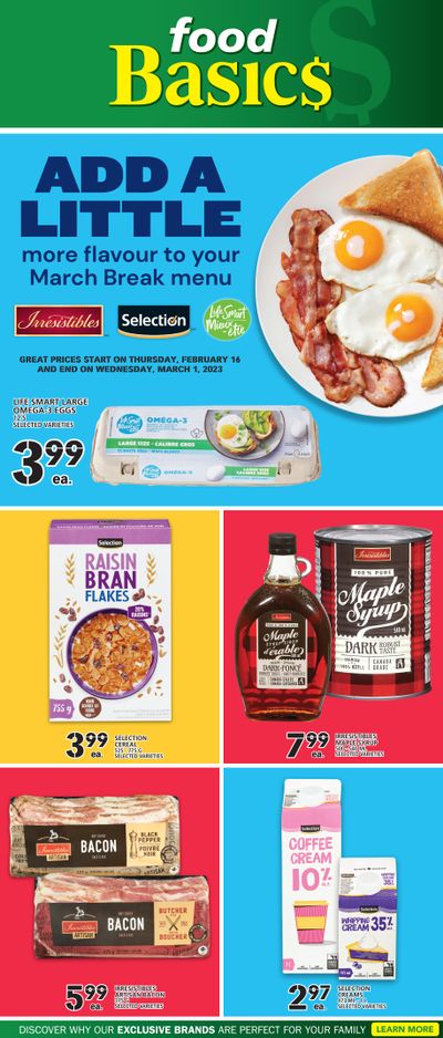 Food Basics Add A Little More Flavour Flyer February 23 to March 1