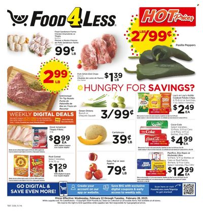 Food 4 Less (CA) Weekly Ad Flyer Specials February 22 to February 28, 2023