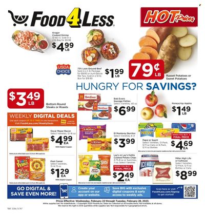 Food 4 Less (IN) Weekly Ad Flyer Specials February 22 to February 28, 2023