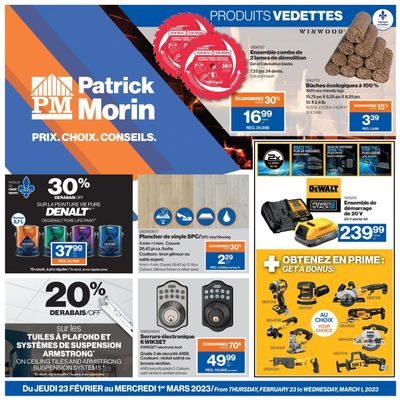 Patrick Morin Flyer February 23 to March 1