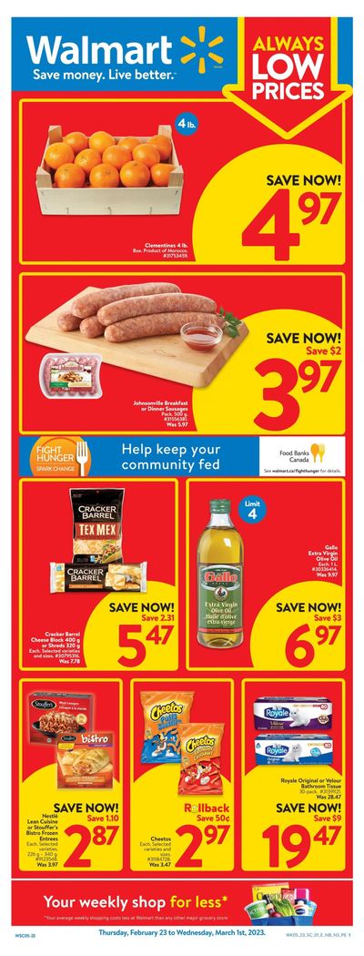 Walmart (Atlantic) Flyer February 23 to March 1 Walmart (Atlantic) Flyer February 23 to March 1