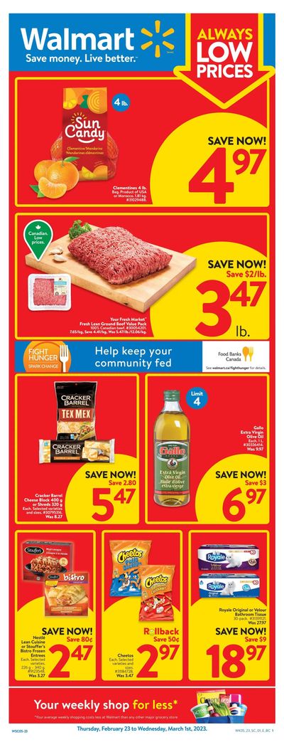 Walmart (West) Flyer February 23 to March 1