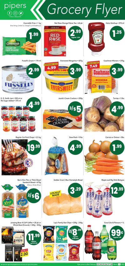 Pipers Superstore Flyer February 23 to March 1