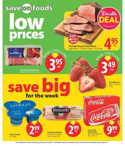 Save On Foods (SK) Flyer February 23 to March 1