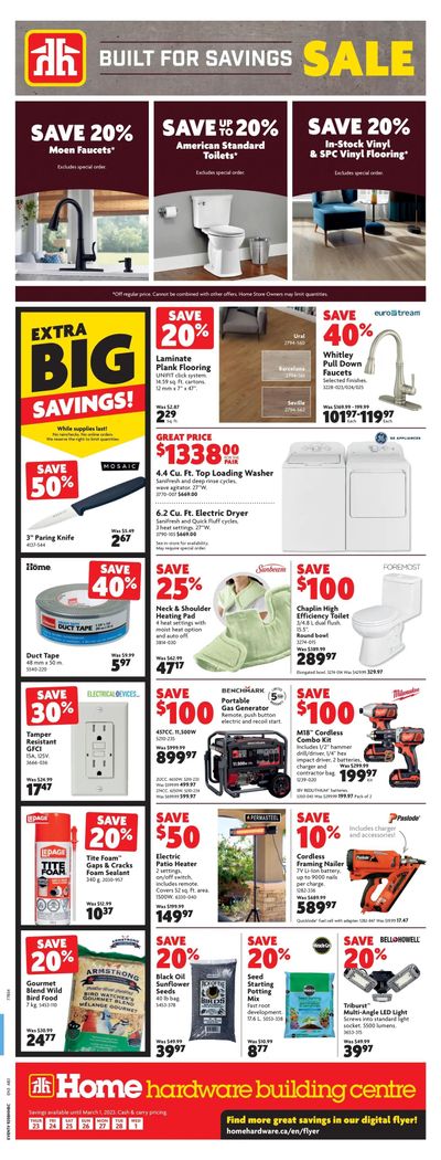 Home Hardware Building Centre (AB) Flyer February 23 to March 1