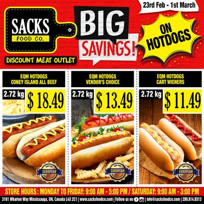 Sacks Food Co. Flyer February 23 to March 1