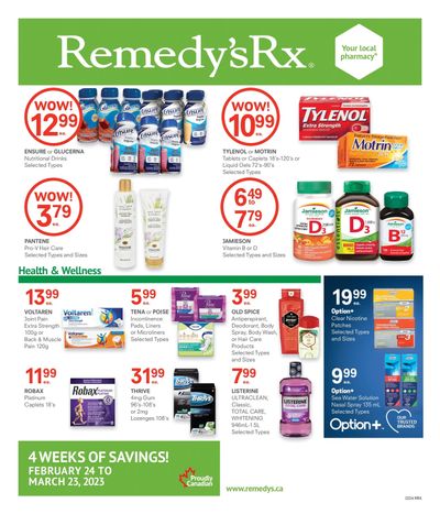 Remedy's RX Flyer February 24 to March 23