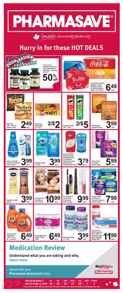 Pharmasave (West) Flyer February 24 to March 2